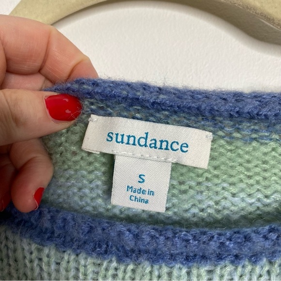 Sundance Wool Blend Striped Multicolor Sibella Sweater S - Picture 5 of 7